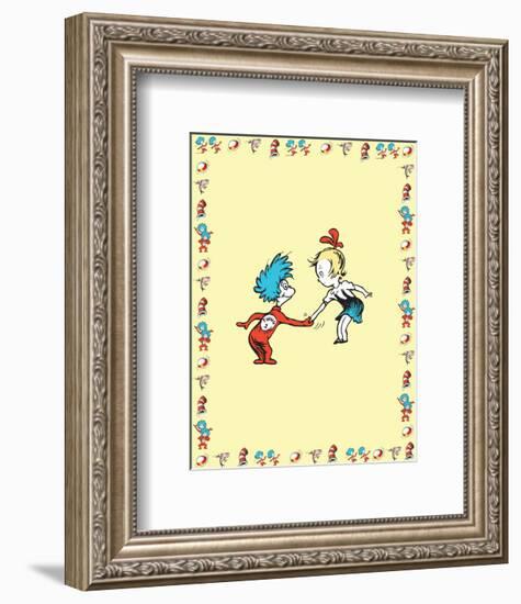 The Cat in the Hat: Thing One (on yellow)-Theodor (Dr. Seuss) Geisel-Framed Art Print