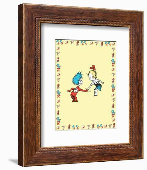 The Cat in the Hat: Thing One (on yellow)-Theodor (Dr. Seuss) Geisel-Framed Art Print