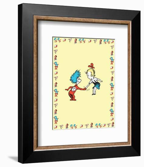 The Cat in the Hat: Thing One (on yellow)-Theodor (Dr. Seuss) Geisel-Framed Art Print