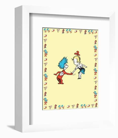 The Cat in the Hat: Thing One (on yellow)-Theodor (Dr. Seuss) Geisel-Framed Art Print