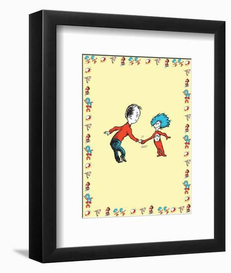 The Cat in the Hat: Thing Two (on yellow)-Theodor (Dr. Seuss) Geisel-Framed Art Print