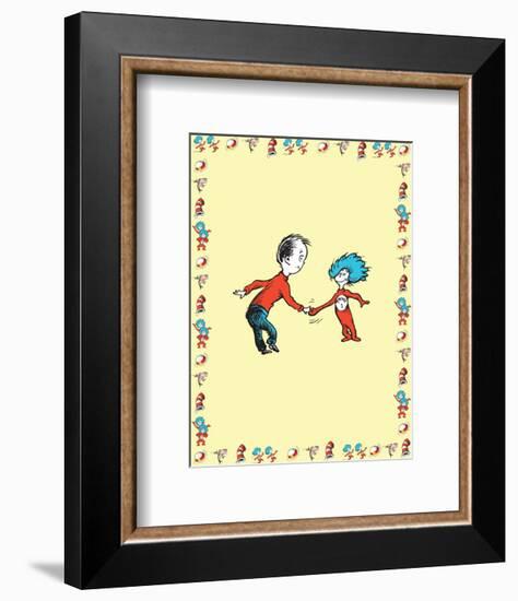 The Cat in the Hat: Thing Two (on yellow)-Theodor (Dr. Seuss) Geisel-Framed Art Print