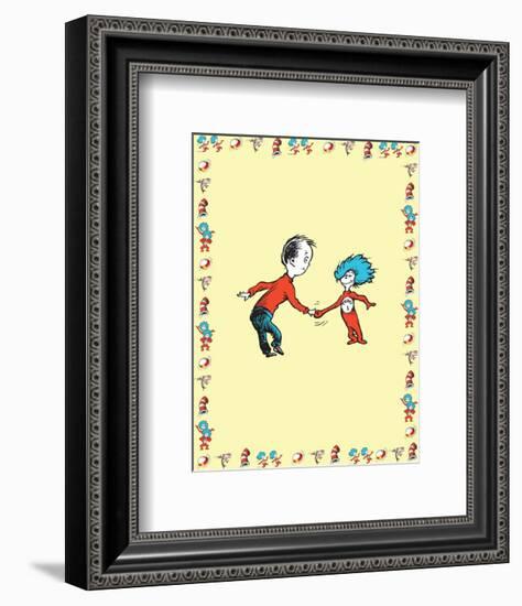 The Cat in the Hat: Thing Two (on yellow)-Theodor (Dr. Seuss) Geisel-Framed Art Print