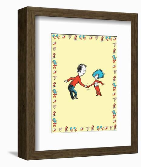 The Cat in the Hat: Thing Two (on yellow)-Theodor (Dr. Seuss) Geisel-Framed Art Print