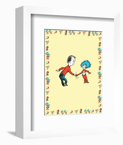 The Cat in the Hat: Thing Two (on yellow)-Theodor (Dr. Seuss) Geisel-Framed Art Print