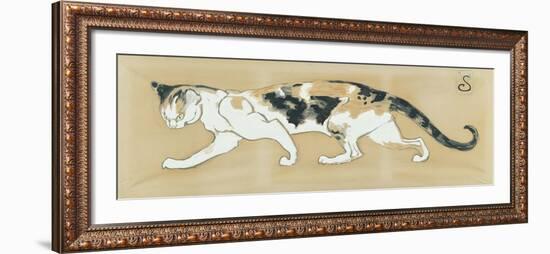 The Cat, le Chat-Théophile Alexandre Steinlen-Framed Giclee Print