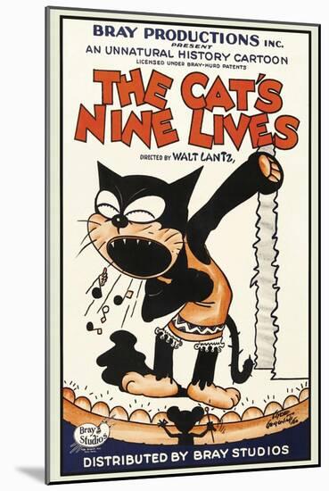 The Cat's Nine Lives-Bray Productions-Mounted Art Print