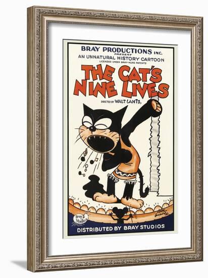 The Cat's Nine Lives-Bray Productions-Framed Premium Giclee Print