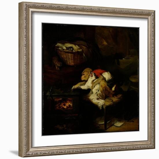 The Cat's Paw, C.1824-Edwin Landseer-Framed Giclee Print