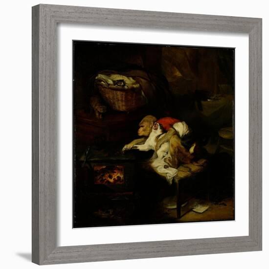 The Cat's Paw, C.1824-Edwin Landseer-Framed Giclee Print