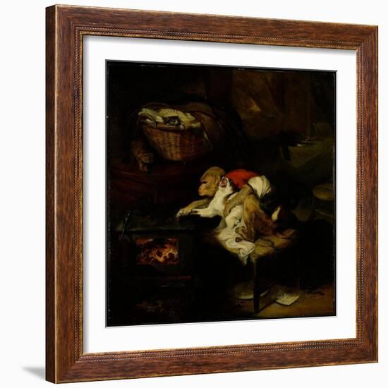 The Cat's Paw, C.1824-Edwin Landseer-Framed Giclee Print