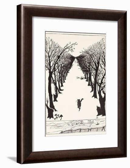 The Cat That Walked by Himself, Illustration from 'Just So Stories for Little Children'-Rudyard Kipling-Framed Giclee Print