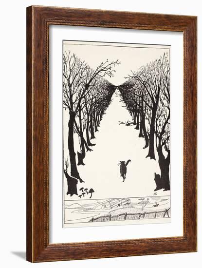 The Cat That Walked by Himself, Illustration from 'Just So Stories for Little Children'-Rudyard Kipling-Framed Giclee Print