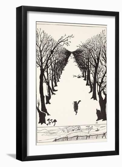 The Cat That Walked by Himself, Illustration from 'Just So Stories for Little Children'-Rudyard Kipling-Framed Giclee Print