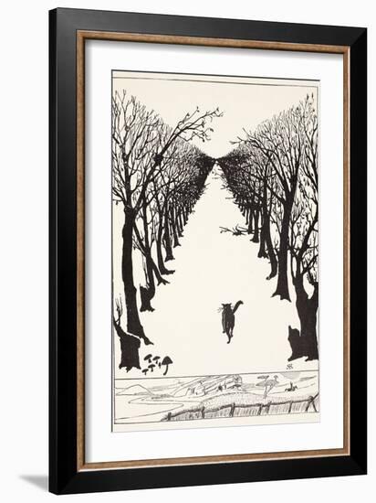 The Cat That Walked by Himself, Illustration from 'Just So Stories for Little Children'-Rudyard Kipling-Framed Giclee Print