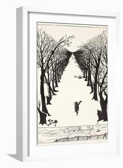 The Cat That Walked by Himself, Illustration from 'Just So Stories for Little Children'-Rudyard Kipling-Framed Giclee Print