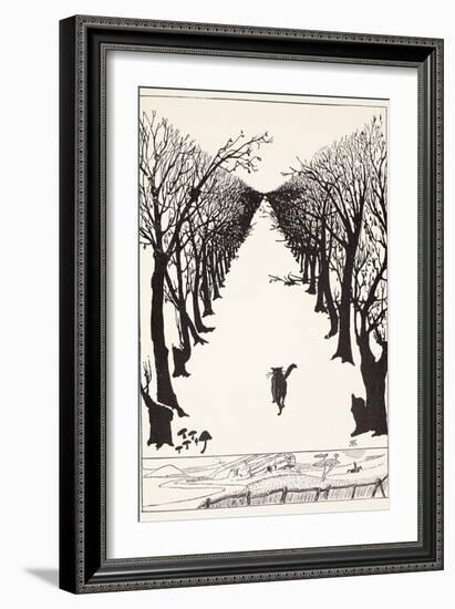 The Cat That Walked by Himself, Illustration from 'Just So Stories for Little Children'-Rudyard Kipling-Framed Giclee Print