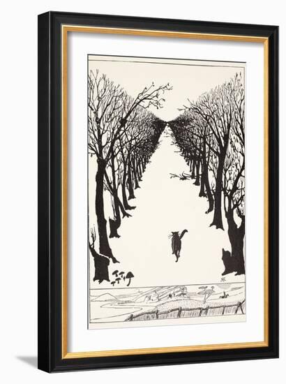 The Cat That Walked by Himself, Illustration from 'Just So Stories for Little Children'-Rudyard Kipling-Framed Giclee Print