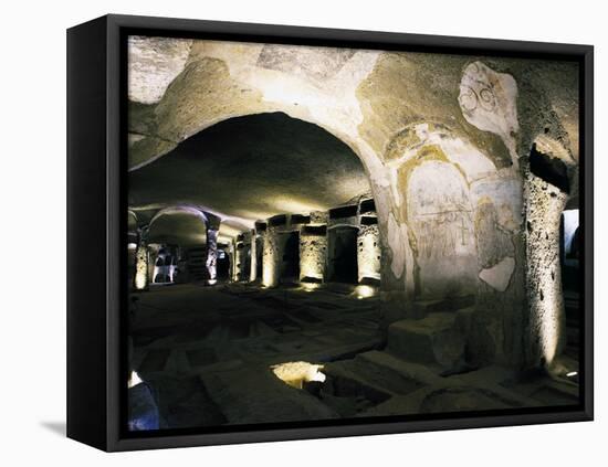 The Catacombs of San Gennaro (St. Januarius), Naples, Campania, Italy, Europe-Oliviero Olivieri-Framed Premier Image Canvas