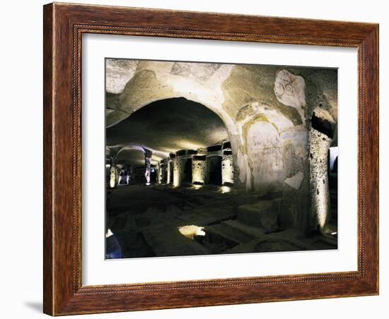 The Catacombs of San Gennaro (St. Januarius), Naples, Campania, Italy, Europe-Oliviero Olivieri-Framed Photographic Print