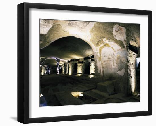 The Catacombs of San Gennaro (St. Januarius), Naples, Campania, Italy, Europe-Oliviero Olivieri-Framed Photographic Print