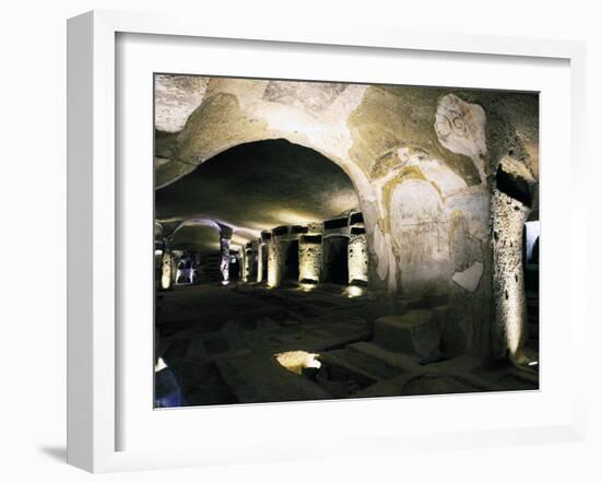 The Catacombs of San Gennaro (St. Januarius), Naples, Campania, Italy, Europe-Oliviero Olivieri-Framed Photographic Print