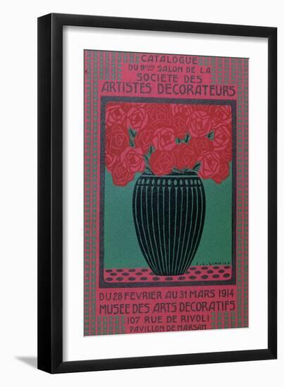 The Catalogue Front Cover of the 'Societe des Artistes Decorateurs' 9th Salon, 1914-Francois-Louis Schmied-Framed Giclee Print