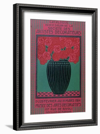 The Catalogue Front Cover of the 'Societe des Artistes Decorateurs' 9th Salon, 1914-Francois-Louis Schmied-Framed Giclee Print