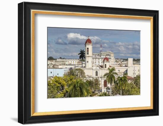 The Catedral de la Purisima Concepcion in Plaza Jose Marti, Cienfuegos, UNESCO World Heritage Site,-Michael Nolan-Framed Photographic Print