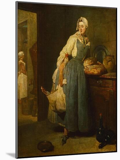 The Cateress, 1739-Jean-Baptiste Simeon Chardin-Mounted Giclee Print