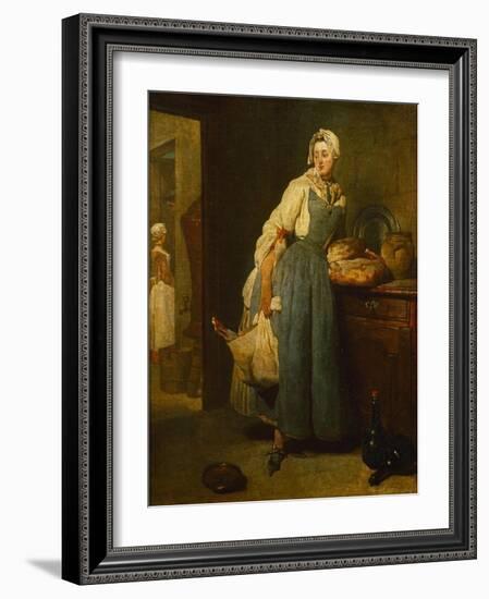 The Cateress, 1739-Jean-Baptiste Simeon Chardin-Framed Giclee Print