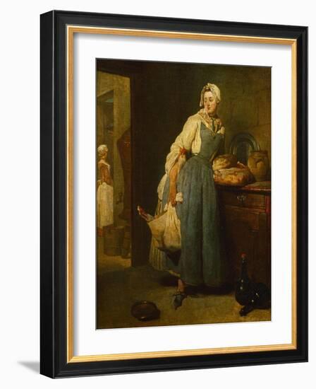 The Cateress, 1739-Jean-Baptiste Simeon Chardin-Framed Giclee Print