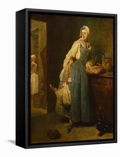 The Cateress, 1739-Jean-Baptiste Simeon Chardin-Framed Premier Image Canvas