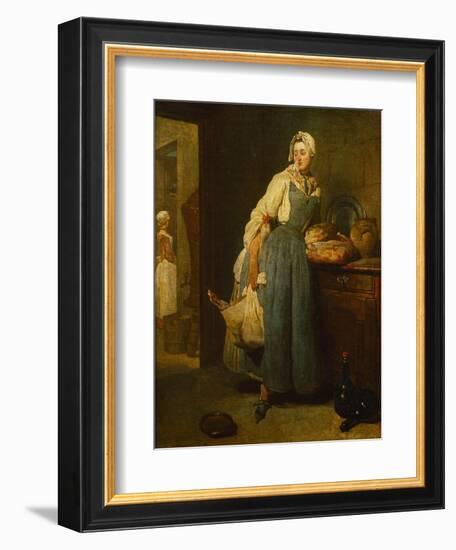 The Cateress, 1739-Jean-Baptiste Simeon Chardin-Framed Giclee Print