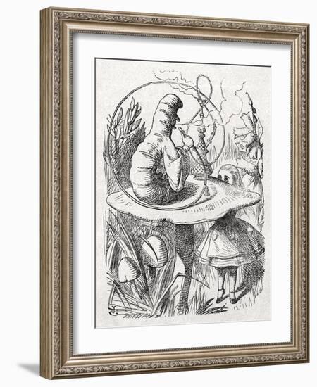 The Caterpillar from Alice-John Tenniel-Framed Giclee Print