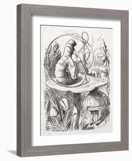 The Caterpillar from Alice-John Tenniel-Framed Giclee Print