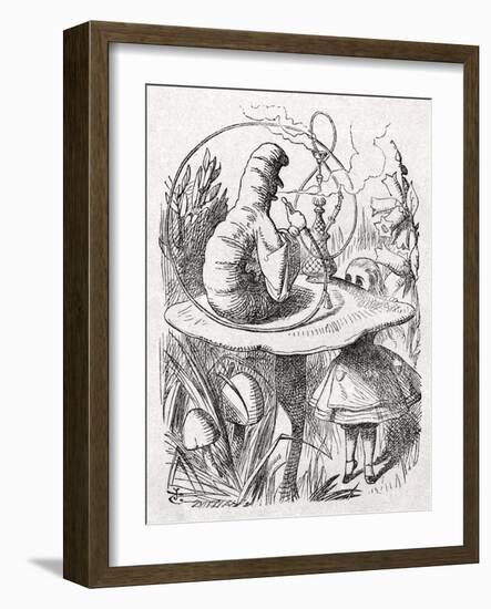 The Caterpillar from Alice-John Tenniel-Framed Giclee Print