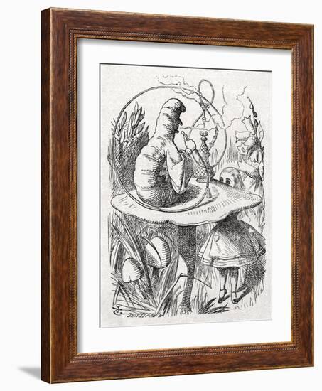 The Caterpillar from Alice-John Tenniel-Framed Giclee Print