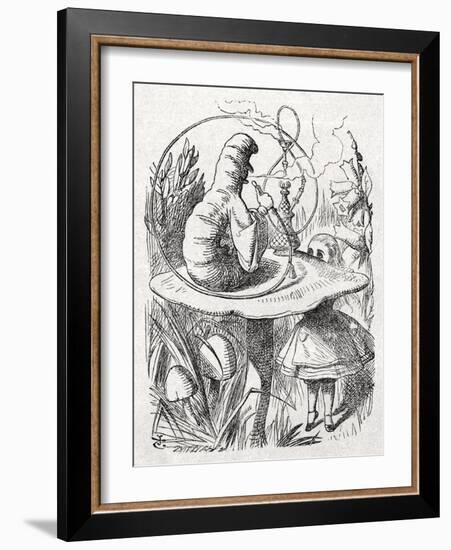 The Caterpillar from Alice-John Tenniel-Framed Giclee Print