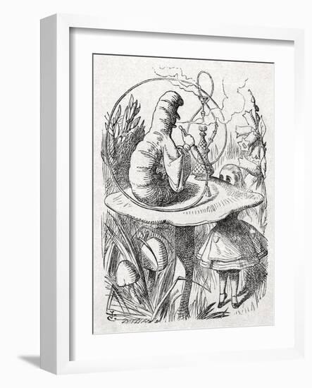 The Caterpillar from Alice-John Tenniel-Framed Giclee Print