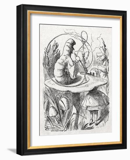 The Caterpillar from Alice-John Tenniel-Framed Giclee Print