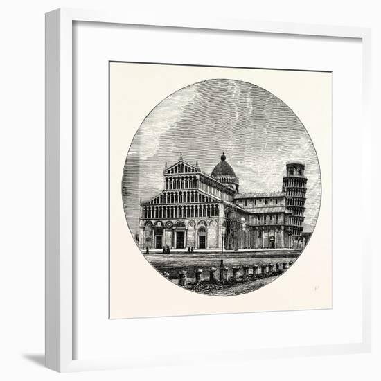 The Cathedral and Campanile Pisa-null-Framed Giclee Print