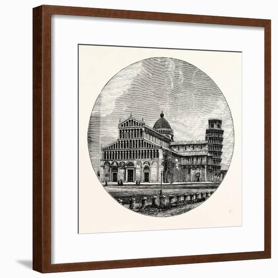 The Cathedral and Campanile Pisa-null-Framed Giclee Print
