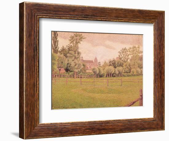 The Cathedral at Gisors, 1888 (Oil on Canvas)-Lucien Pissarro-Framed Giclee Print