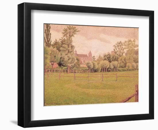 The Cathedral at Gisors, 1888 (Oil on Canvas)-Lucien Pissarro-Framed Giclee Print