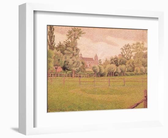 The Cathedral at Gisors, 1888 (Oil on Canvas)-Lucien Pissarro-Framed Giclee Print