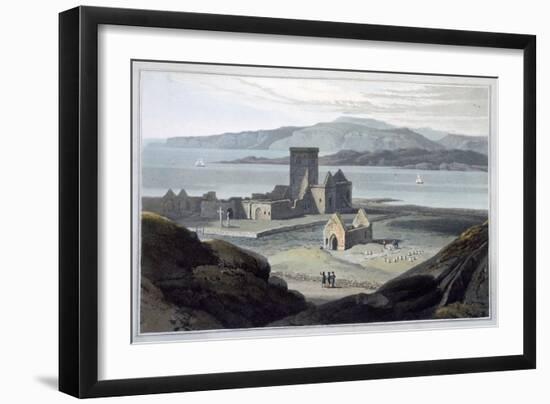 'The Cathedral at Iona', Argyll and Bute, Scotland, 1817-William Daniell-Framed Giclee Print