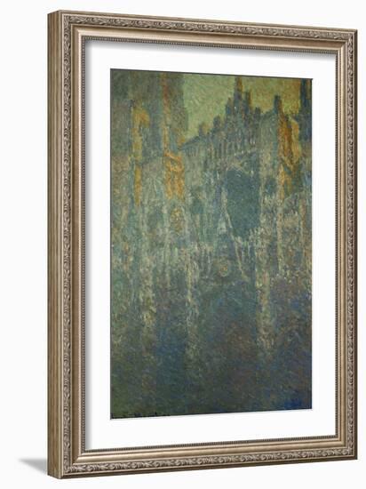 The Cathedral at Rouen, in the Fog, circa 1893-Claude Monet-Framed Giclee Print