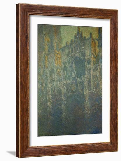 The Cathedral at Rouen, in the Fog, circa 1893-Claude Monet-Framed Giclee Print