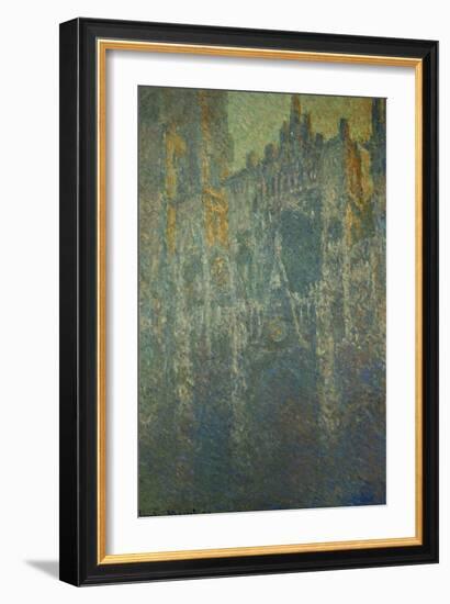 The Cathedral at Rouen, in the Fog, circa 1893-Claude Monet-Framed Giclee Print